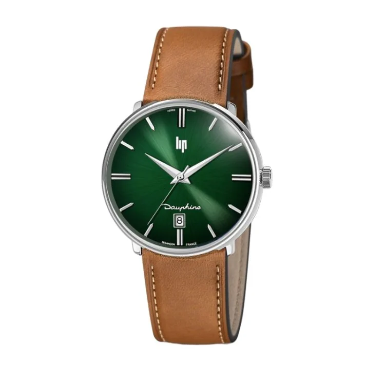 Montre LIP - Dauphine 38 mm - Cadran Vert