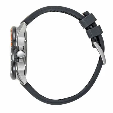 Profil Montre Patrouille de France - Athos 5 - Silicone Noir et Orange