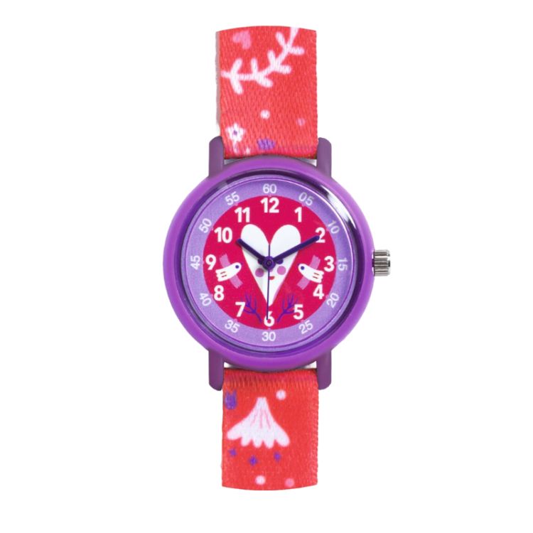 Montre Djeco - Ticlock - Enfant - Pédagogique - Cœur