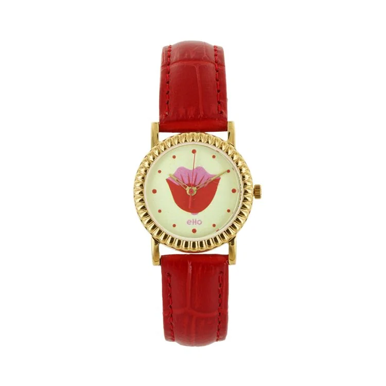 Montre eHo - Ecoresponsable - Tulipe Rouge