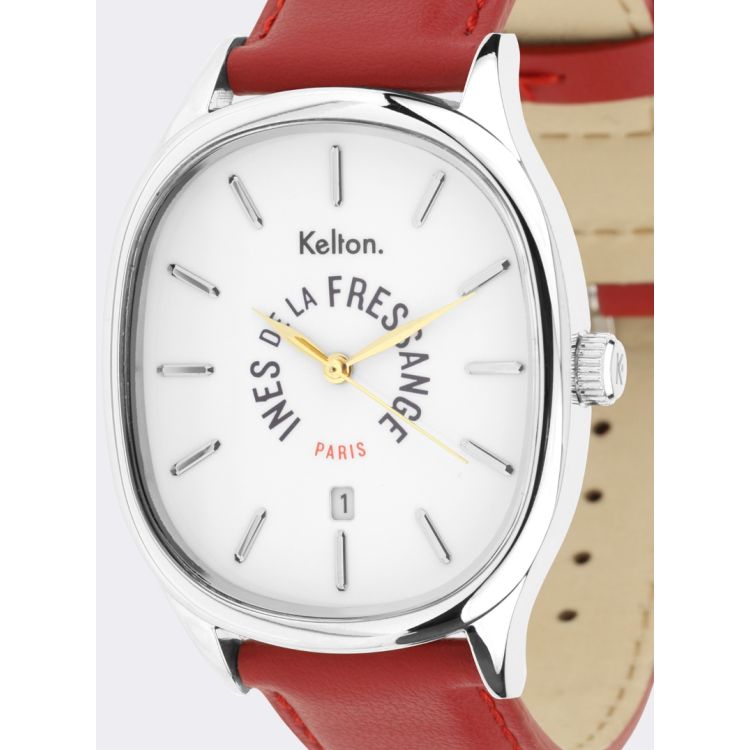 Cadran Montre Kelton x Ines de la Fressange Paris - Grande Colorama - Rouge