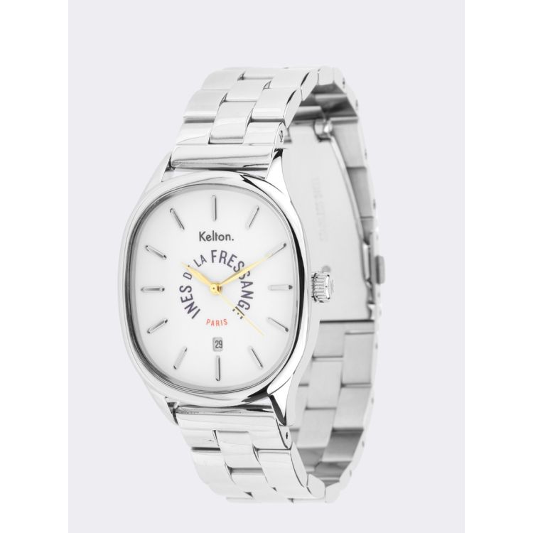 Profil Montre Kelton x Ines de la Fressange Paris - Grande Colorama - Silver