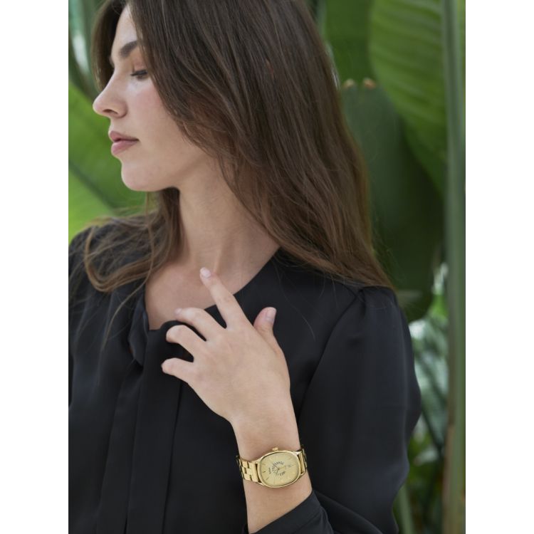 Portée Montre Kelton x Ines de la Fressange Paris - Grande Colorama - Gold