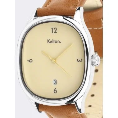 Cadran Montre Kelton - Grande Colorama - Crème Marron