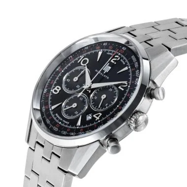 Profil Montre LIP - Himalaya 40 mm - Chronographe - Acier Cadran Noir