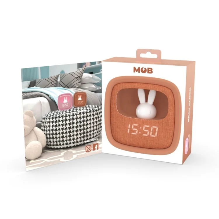 Packaging Réveil Veilleuse Enfant - Mobility on Board - Billy Clock - Chocolat