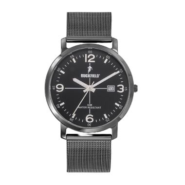 Montre Ruckfield - Rugby - Dateur - Maille Milanaise Noir