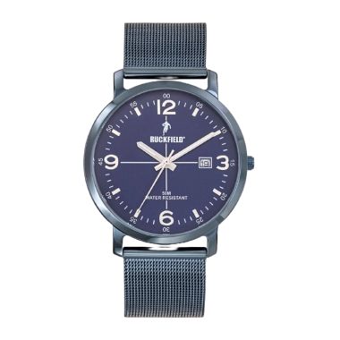 Montre Ruckfield - Rugby - Dateur - Maille Milanaise Bleu