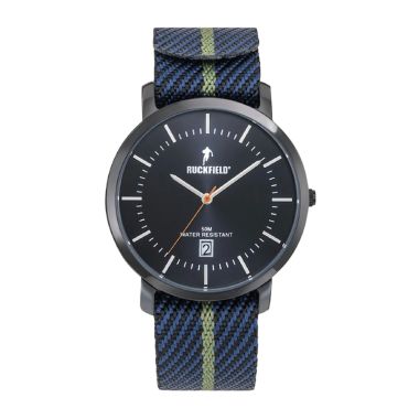 Montre Ruckfield - Rugby - Dateur - Tissu Bleu et Vert