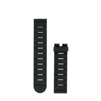 Bracelet LIP Caoutchouc noir 20 mm, bracelet de montre 20 mm