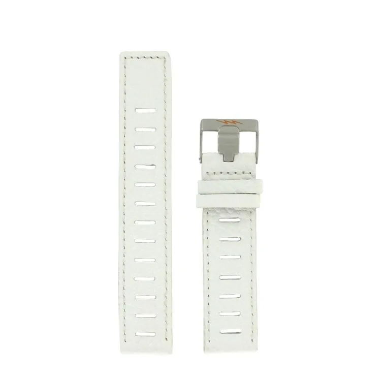 Bracelet de Montre LIP - Cuir Blanc Grainé - 20 mm