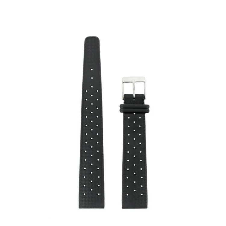 Bracelet de Montre LIP - Caoutchouc Tropic Noir - 18 mm