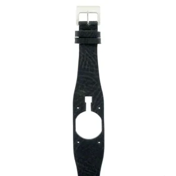 Bracelet LIP Fridge Cuir noir 26 mm, bracelet de montre 26 mm