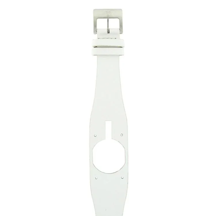 Bracelet de Montre LIP - Big Fridge - Cuir Blanc - 35 mm