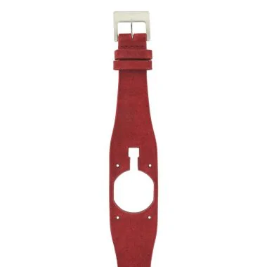 Bracelet de Montre LIP - Fridge - Cuir Rouge - 26 mm