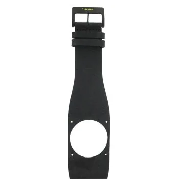 Bracelet de Montre LIP - Diode - Cuir Noir Lisse - 34 mm