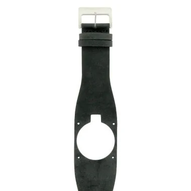 Bracelet de Montre LIP - Big TV - Cuir Noir - 35 mm