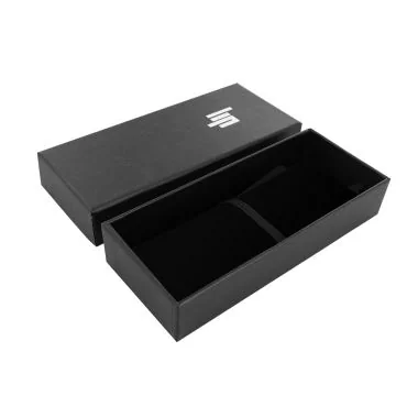 Packaging 2 Bracelet de Montre LIP - Big TV - Cuir Noir - 35 mm