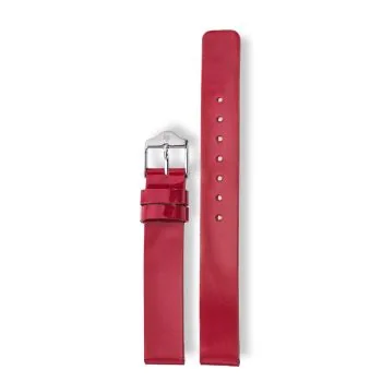 Bracelet de Montre LIP - Cuir Rouge Pailleté - 14 mm