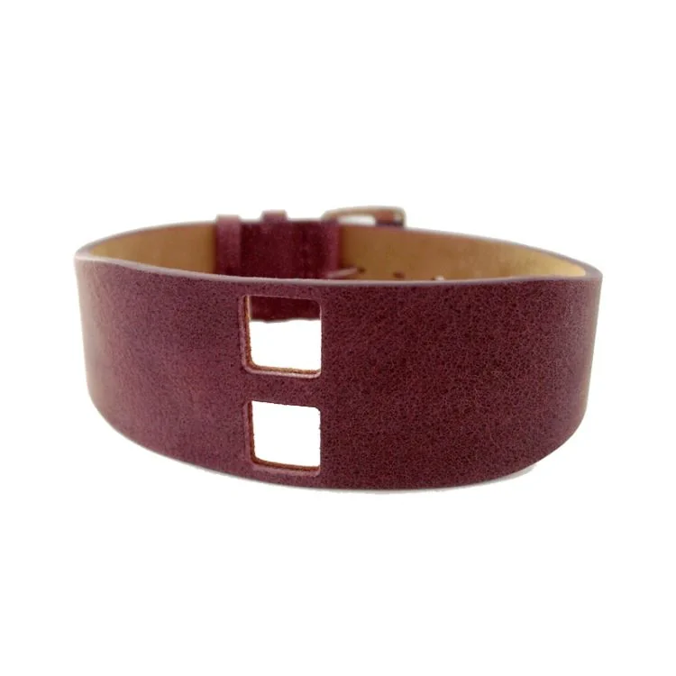 Bracelet de Montre LIP - De Baschmakoff - Cuir bordeaux - 32 mm