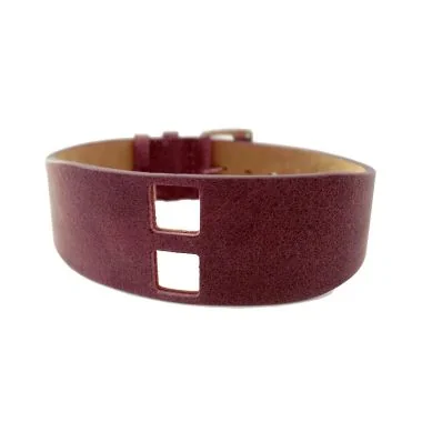 Bracelet de Montre LIP - De Baschmakoff - Cuir bordeaux - 32 mm