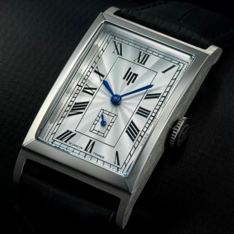 Cadran Montre LIP - Churchill T24 - Cadran Soleillé - Cuir Noir