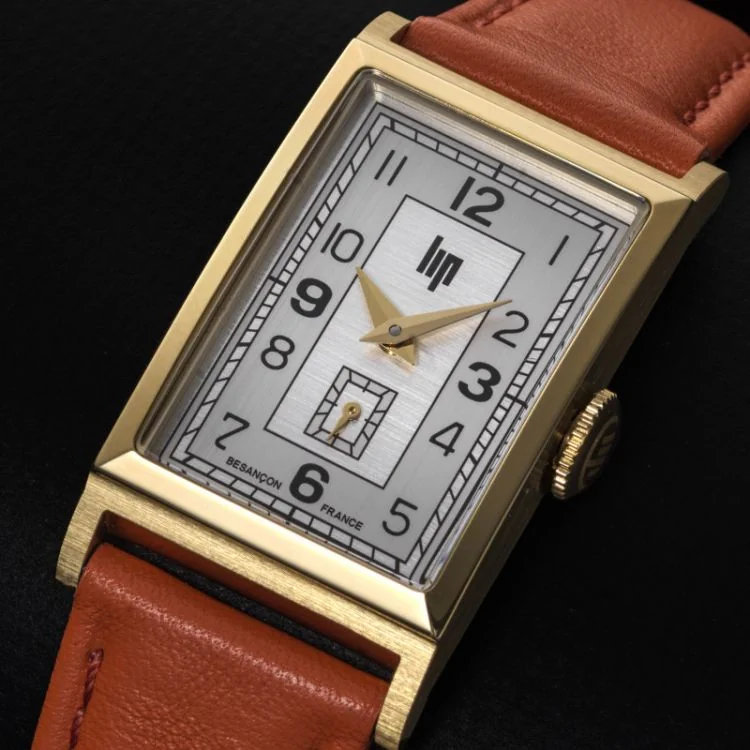 Cadran Montre LIP - Churchill T18 - Cadran Soleillé - Cuir Orange