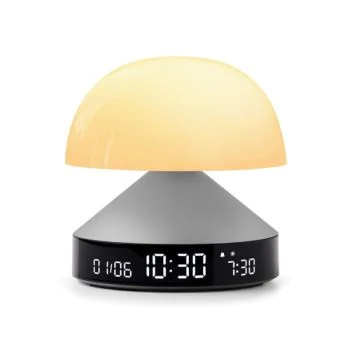 Orange Réveil Lexon - Lampe Réveil Simulateur d'Aube - Mina Sunrise - Aluminium