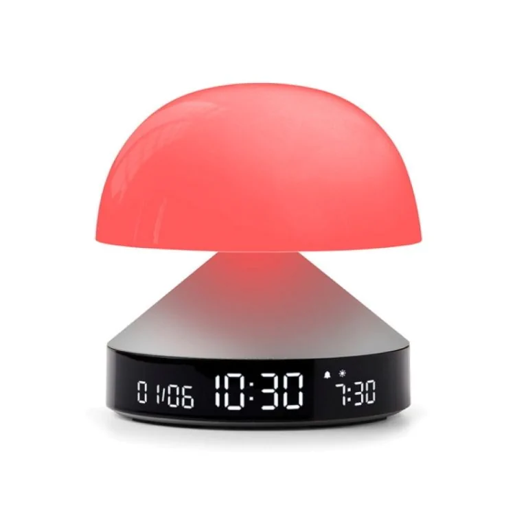 Rouge Réveil Lexon - Lampe Réveil Simulateur d'Aube - Mina Sunrise - Aluminium