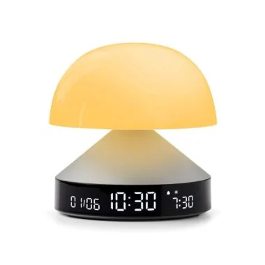 Orange 2 Réveil Lexon - Lampe Réveil Simulateur d'Aube - Mina Sunrise - Aluminium