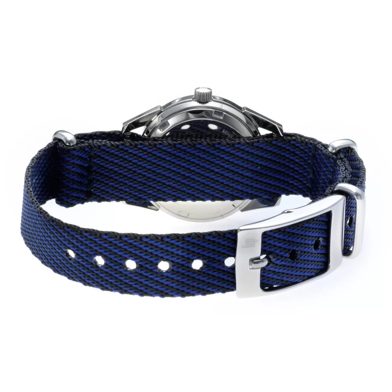 Dos Montre LIP - Minilip - Nylon Noir et Bleu