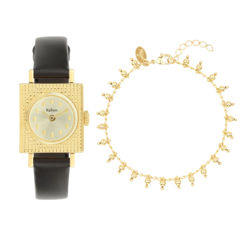 Coffret de Noël - Montre Kelton Lady 50 Or x Bracelet Gipsy Or