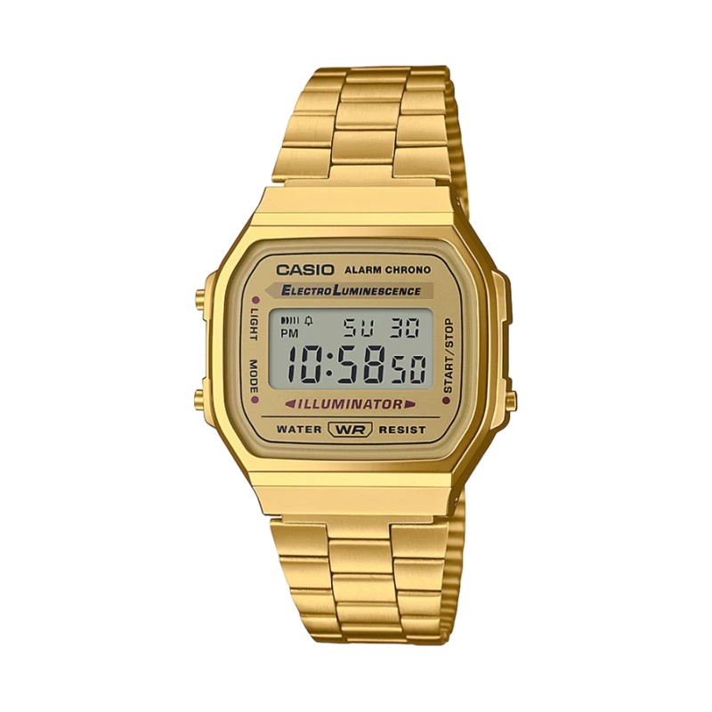 Montre Casio - Casio Vintage - Illuminator - Dorée - A168WG-9EF