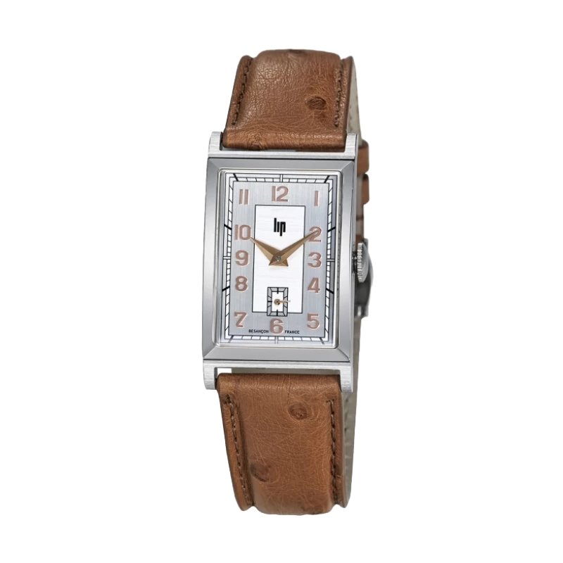 Montre LIP - T18 Original - Série Limitée - Cuir Autruche Camel