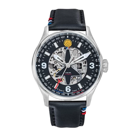 Montre Patrouille de France - Edition Spéciale 1981 - Automatique - Bracelet Cuir Noir