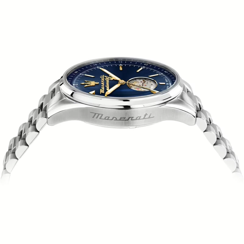 Coupe Montre Maserati - Sorpasso - Automatique Squelette - Cadran Bleu - R8823124002