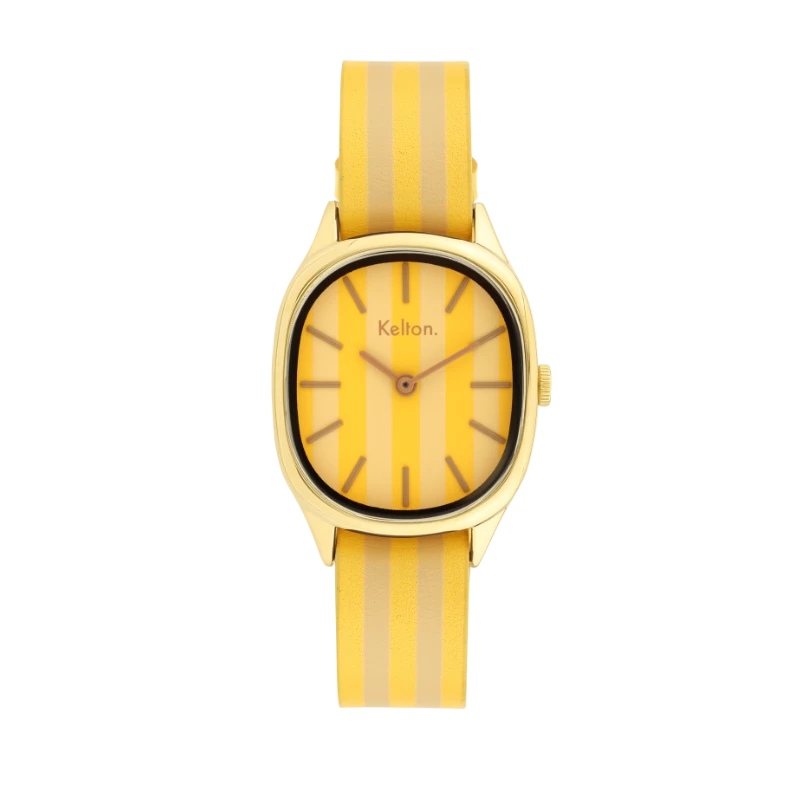 Face Montre Kelton - Colorama - Citron et Noisette