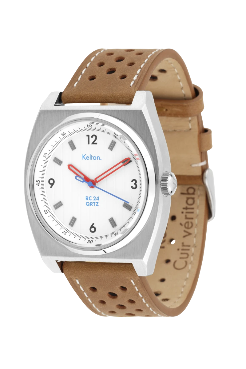 Profil Montre Kelton - RC24 - Quartz - Blanche et Marron