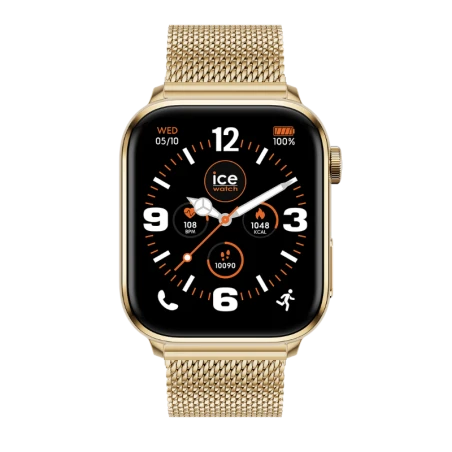 Montre Ice-Watch - Ice Smart 3.0 - Rectangulaire 1.78 - Connectée - Maille Milanaise Doré