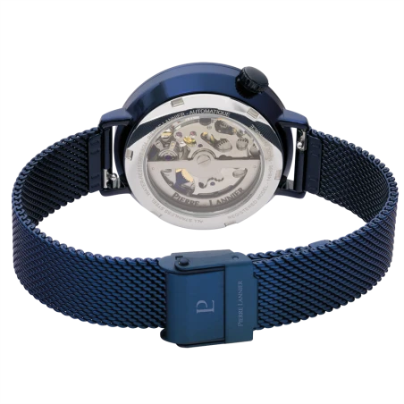 Dos Montre Pierre Lannier - Australe - Maille Milanaise Bleue