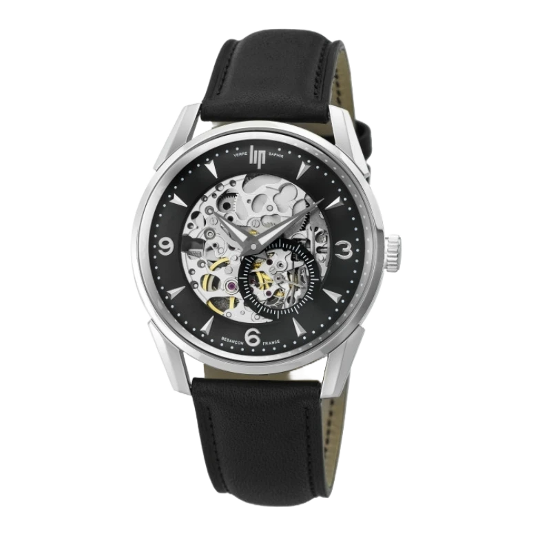 Montre LIP - Himalaya 40 mm - Automatique - Squelette - Cadran Noir