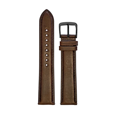 Bracelet de montre Pierre Lannier - Homme - Cuir Brun - 20mm