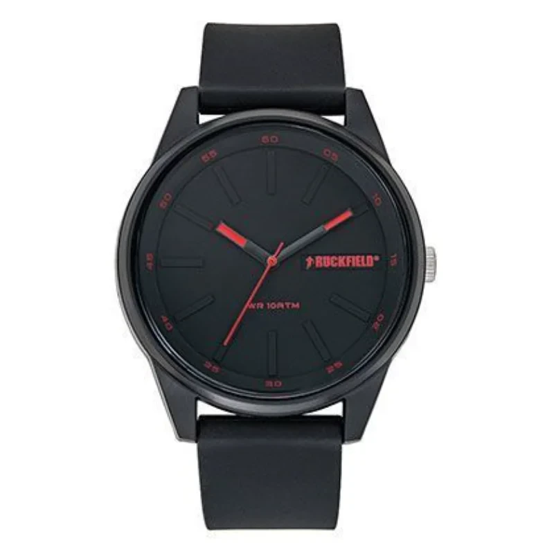Montre Ruckfield - Rugby - Silicone Noir et Rouge