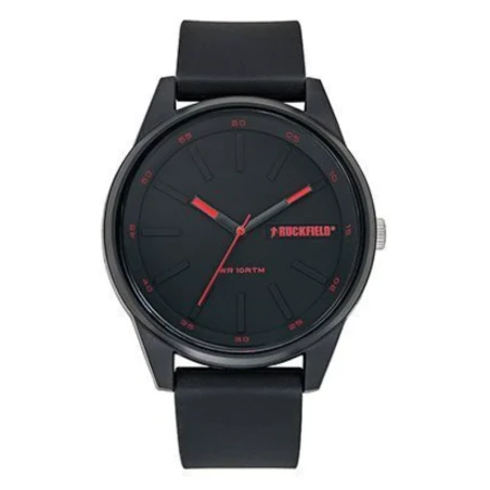 Montre Ruckfield - Rugby - Silicone Noir et Rouge