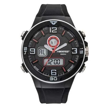 Montre Ruckfield Sport Anadigital Multifonction Silicone Noire
