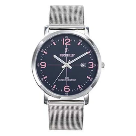 Montre Ruckfield - Rugby - Multifonctions - Argenté et Bleu