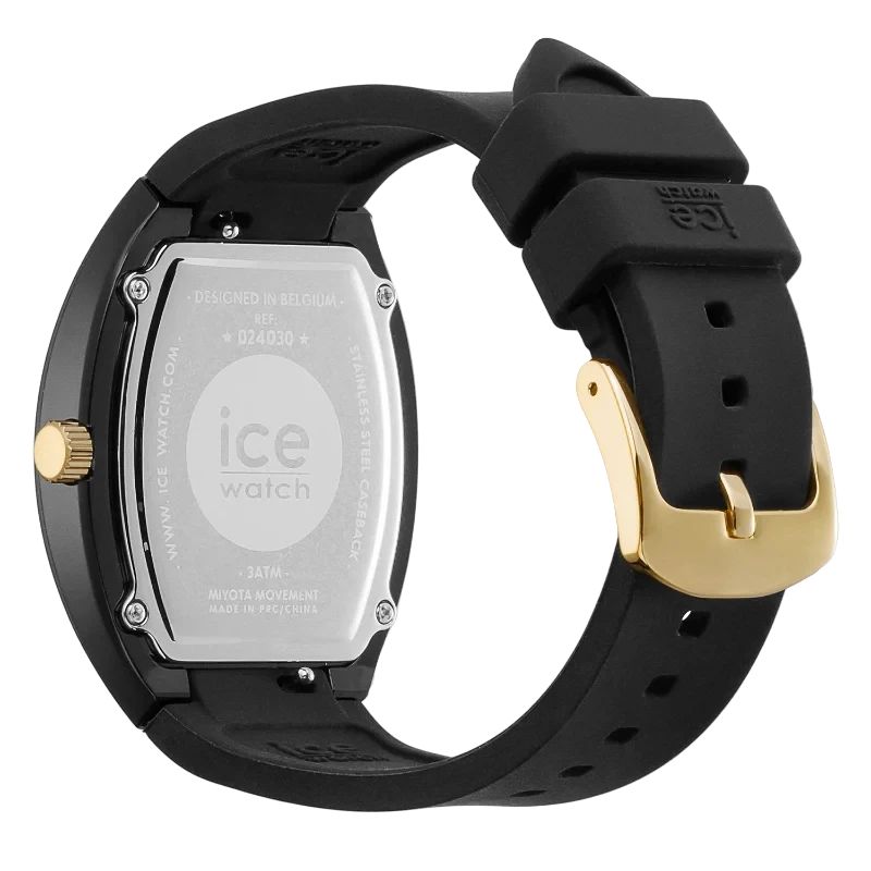 Montre ICE dome Black Glitter Gold – Chic & éclat scintillant