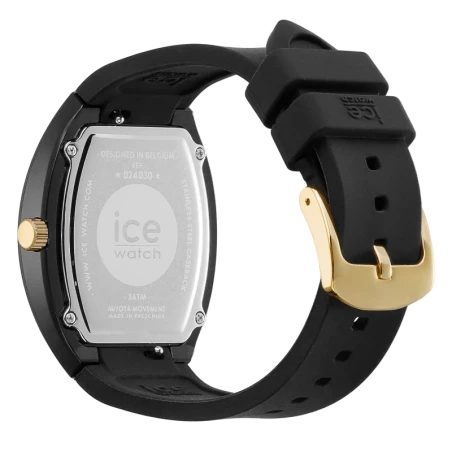 Montre ICE dome Black Glitter Gold – Chic & éclat scintillant