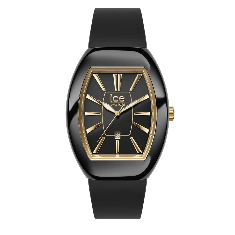 Montre ICE dome Black Gold – Élégance noire et éclat doré