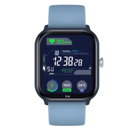 Montre connectée enfant ICE Smart Junior 3.0 Blue, AMOLED 1.75", IP68, 6-10 ans. Jeux, santé, notifications. Vite, sur Clubdelam
